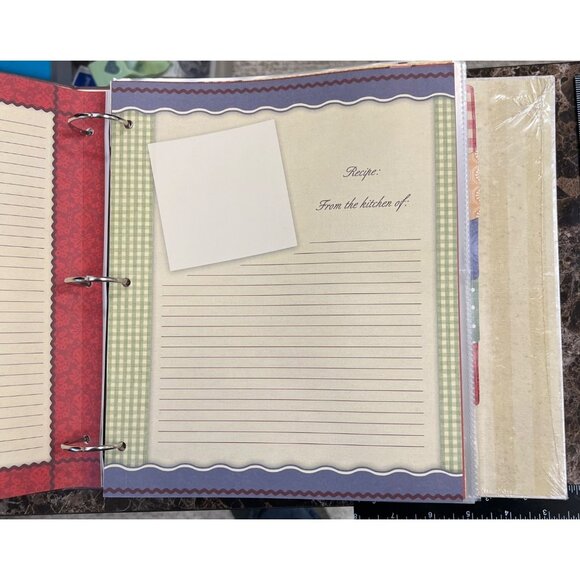 New Seasons Scrapbook Recipe Keeper With Pre-Designed Pages Dividers Protectors - Picture 5 of 6